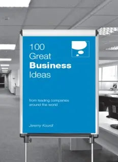 100 Great Business Ideas testbank + manual solution