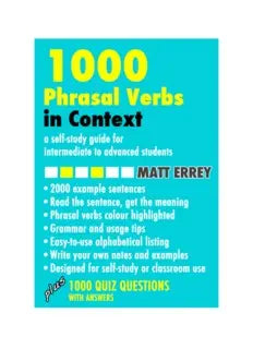 1000 Phrasal Verbs In Context testbank + manual solution